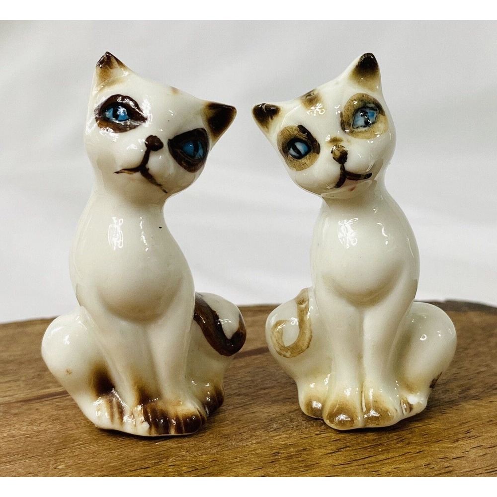 Vintage MCM Siamese Cat Salt And Pepper Shakers